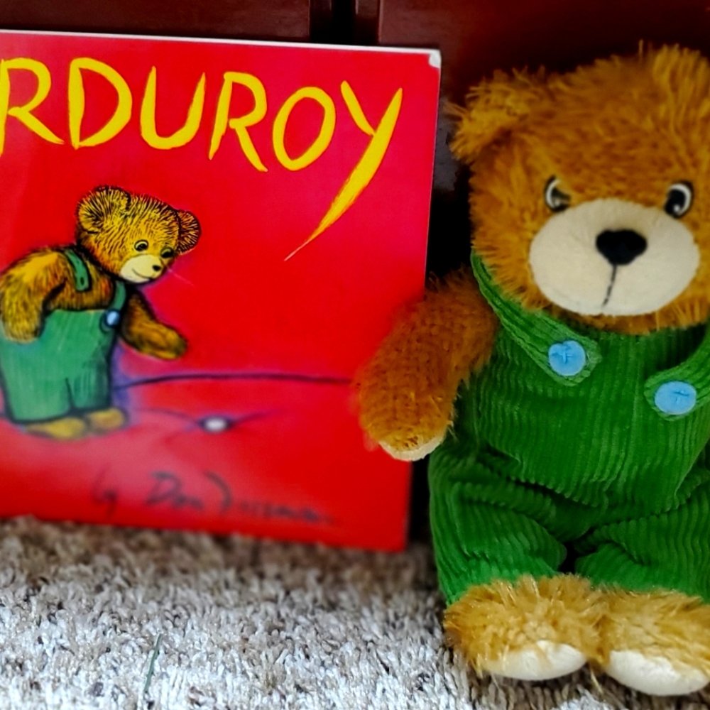 Corduroy book and plush toy